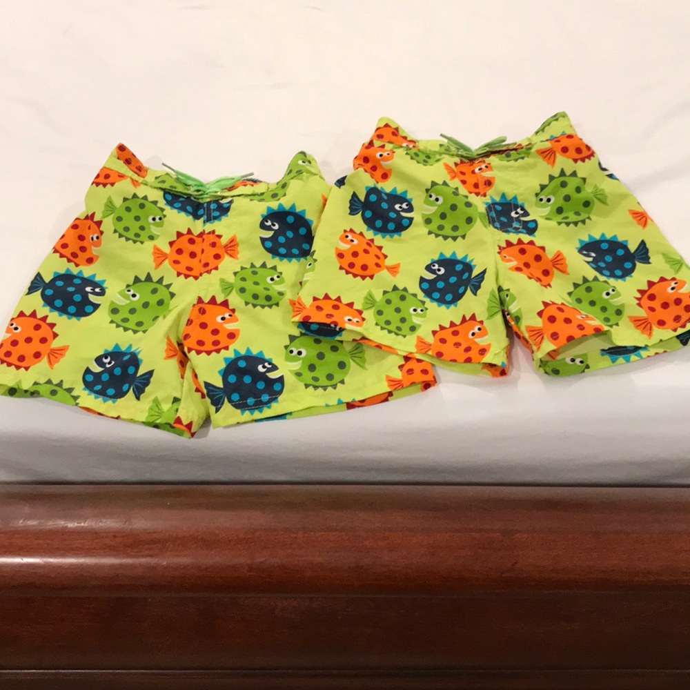 Lot of 2 Sun Smarties Swim Trunks